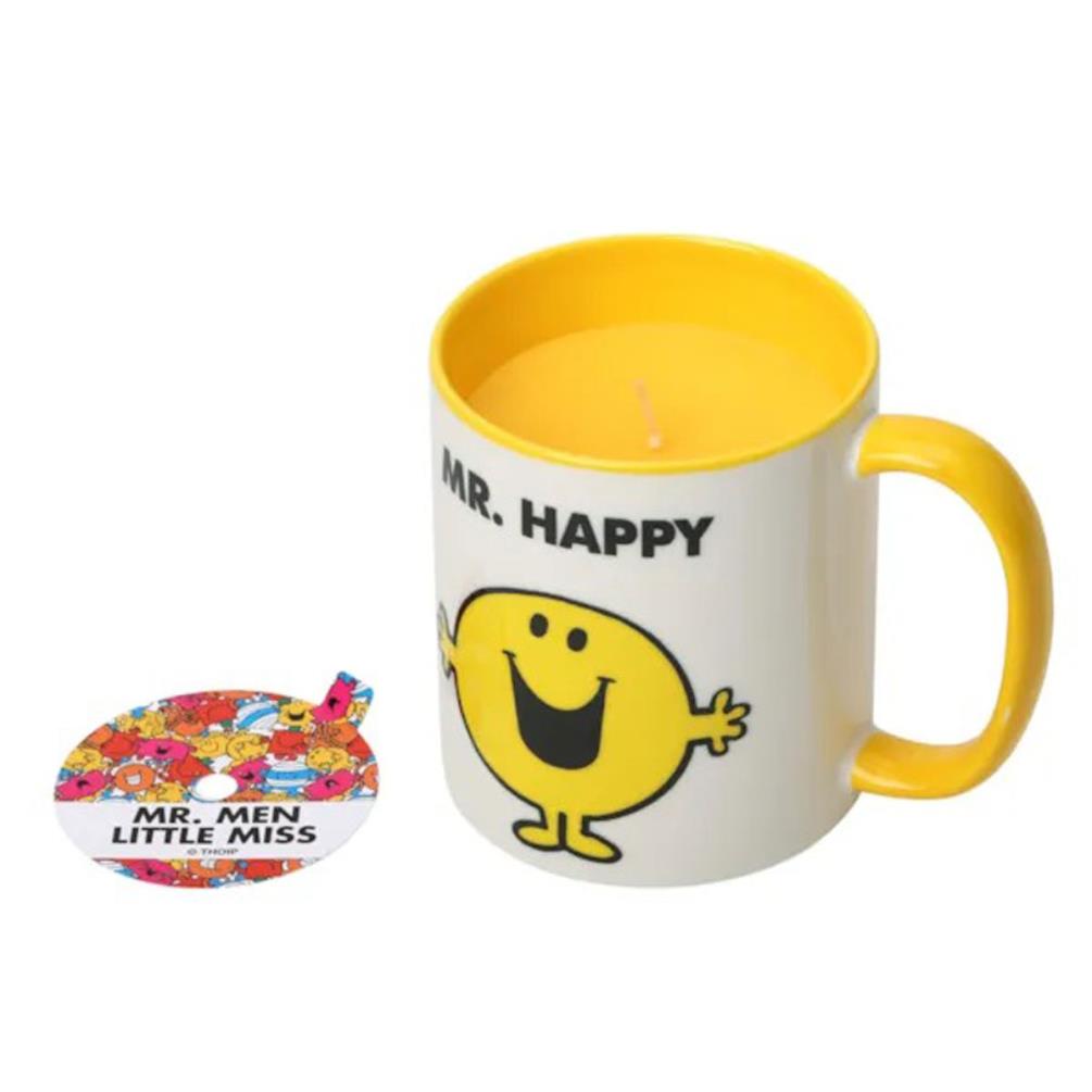 Mr Men Lemon & Ginger Mr Happy Reusable Mug Candle Extra Image 3